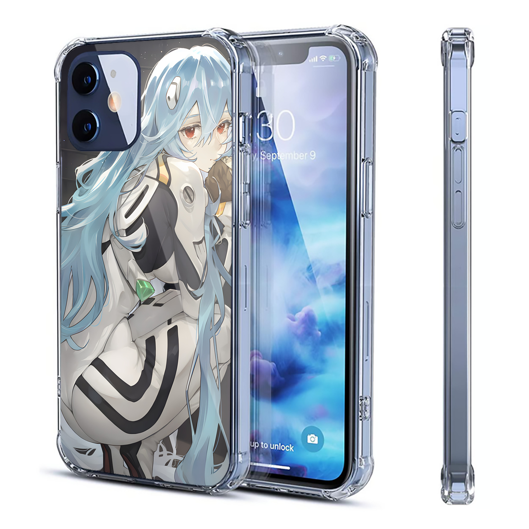 （画像用） EVA 新世紀エヴァンゲリオン 【iPhone 12シリーズ対応】透明スマホケース（クリアソフトケース）